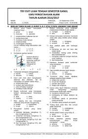 Soal Pelajaran Ipa Kelas 3