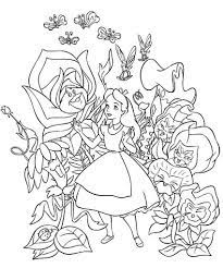 You can print or color them online at getdrawings.com for absolutely free. Alice In Wonderland Coloring Pages Flowers Coloring And Drawing