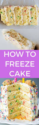 Bake the cake pans for around 25 minutes or 15 minutes for the sheet pans. How To Freeze Cake Easy Step By Step Directions
