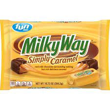 Milky Way Simply Caramel Milk Chocolate Fun Size Candy Bars 10 73 Ounce Walmart Com Caramel Milk Chocolate Chocolate Milk Chocolate Candy Bar