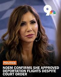 Homeland Security Secretary Kristi Noem confirmed that she instructed the  federal government to carry out the deportation and transferring Venezuelan  detainees to El Salvador despite a court order halting the flights. MORE: