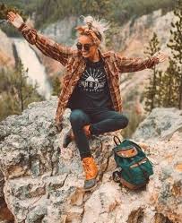 So, the sensible choice would be wearing light color clothes such as white, sky blue color instead. 30 Cute Camping Outdoor Outfits Ideas Casualoutfits Dailyfeedpins Com Outdoorfashion Wo Camping Outfits For Women Summer Camping Outfits Camping Outfits