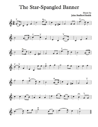 Free Violin Sheet Music The Star Spangled Banner Violin Sheet Music Saxophone Sheet Music Saxophone Music