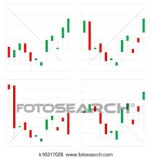 Japanese Candlestick Charts Stock Illustration K16317026