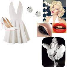 A Fashion Look From August 2015 Featuring Christian Louboutin Pumps And Van Cleef Marilyn Monroe Halloween Costume Halloween Outfits Marilyn Monroe Costume Diy
