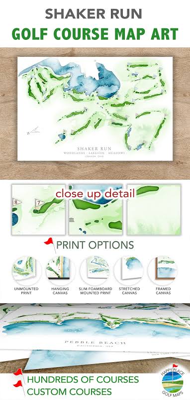 Shaker Run Golf Course Map, Woodlands, Lakeside Meadows Course Layout,  Lebanon OH Golf Print, Mom and Dad Golfer Print Gift for Anniversary - Etsy