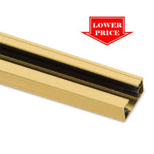 2ft Line Voltage Single Circuit Straight Track Polished Brass 50014 2 Direct Lighting Com