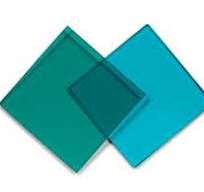 SCHOTT BG63, 50mm Sq., 1mm Thick, Harsh Environment Colored Glass NIR  Cut-Off Filter