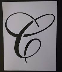 Check spelling or type a new query. Big Script Cursive Letter C Stencil My Custom Stencils