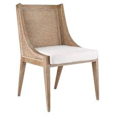 Bungalow 5 Raleigh Coastal Beach Brown Mahogany Wood Cane Dining Side Chair In 2021 Side Chairs Dining Dining Chairs Cane Dining Chairs