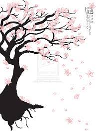 Cherry blossom repeat pattern stencil. Cherry Blossom Tree Design