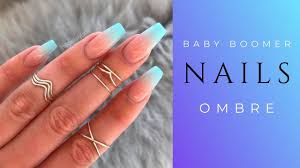 Este diseño de uña de gel es ovalada en la punta y se usan cortas, son las más usadas y prácticas. Unas Baby Boomers Ombre Nails Tendencia Verano 2020 Youtube