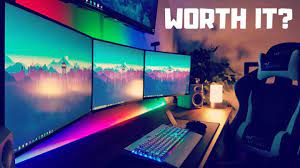 Having triple monitors allows for tripled screen, which is typical in an office setting where users need to have multiple windows displayed at the same time. Is A Triple Monitor Setup Worth It Youtube