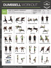 dumbbell workout poster exercise