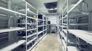 These applications provide a detailed report based on your earnings. Server Room For Crypto Currency Mining Row Of Bitcoin Miners Set Up On The Wired Shelfs