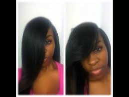 Deep Side Part Pronto Weave Long Weave Hairstyles Sew In Straight Hair Quick Weave Hairstyles