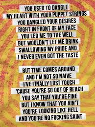 Greenday Ashley Green Day Lyrics Cool Words Inspirational Lyrics