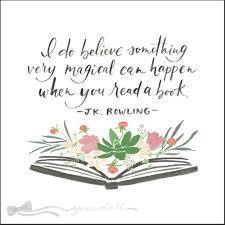 Flower Book Print With J K Rowling Quote Rowling Quotes Quotes From Childrens Books Reading Quotes Kids