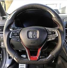 Try inserting the key into ignition and turn the key and the steering wheel left and right all at once. Honda Accord 2008 2019 Carbon Fiber Steering Wheel Socal Garage Works