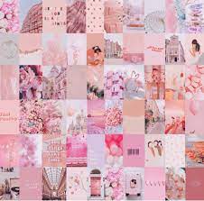 Pastel/baby/light pink aesthetic wallpapers in 2019. Photo Wall Collage Kit Blush Light Pink Aesthetic Set Of 65 Etsy