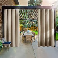 If you're looking at panels with rod pockets, you need to add about an inch to the length to accommodate the seam above the rod pocket. Rhf Outdoor Blackout Curtains Patio Curtains Outdoor Curtain For Patio Outdoor Patio Curtains Outdoor Patio Curtains Waterproof With Grommets Outdoor Privacy Porch Curtains Beige 52by84 2pieces Buy Online In Montenegro At Montenegro Desertcart