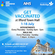The interval between the doses is dependent on the vaccine you receive. Redbridge More Walk In And Pop Up Vaccination Clinics Announced In Redbridge For June And July