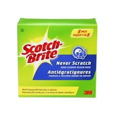 scotch brite never scratch soap loaded scour pads