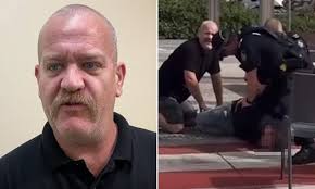 Dramatic moment hero butcher takes down man who allegedly stormed shopping  centre threatening to stab people