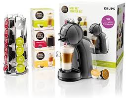 This machine serves a single cup of coffee at a time; Nescafe Dolce Gusto Mini Me Coffee Machine Starter Kit 1500 W Black And Grey Buy Online At Best Price In Uae Amazon Ae
