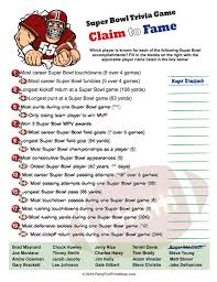 I wish that i knew what i was doing. Printable Super Bowl Trivia Game Claim To Fame Super Bowl Trivia Superbowl Party Games Superbowl Party