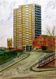 Council Flats Drawing Council Flat Drawings Architecture Drawing