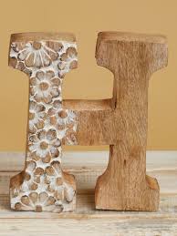 Wood Carved Letter H Wood Carving Designs Dremel Wood Carving Wood Carving Furniture