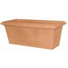 Marchioro 31 5 In Terra Cotta Rectangle Planter Pot 364054 The Home Depot Rectangle Planters Plastic Planter Boxes Rectangular Planter Box