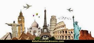 There are 1213 around world theme for sale on etsy, and they cost $6.13 on average. Decorating Theme Bedrooms Maries Manor Travel Theme Decorating Ideas Travel Decor World Map Decor Ideas World Travel Bedroom Decorating Vintage Style Travel Theme Decorating Travel Bedding