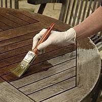Step Two Apply Garden Furniture Restorer Liberally With A Paintbrush Build Main In 2020 Painted Garden Furniture Wooden Garden Furniture Painted Outdoor Furniture