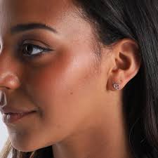 Mum Daughter Twin Hearts Earrings in Terrarium Bottle