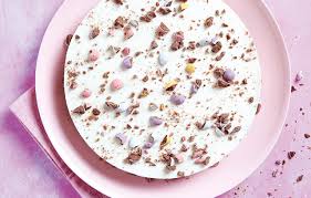 This easiest ever no bake easter mini egg cheesecake recipe is packed with easter chocolate treats. Cadbury Mini Egg Vanilla Cheesecake Recipe Ocado Blog