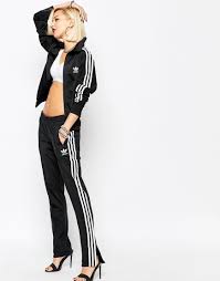 Adidas Originals Three Stripe Cuffed Sweatpants In Black Adidas Originals 3 Stripe Sweat Pants Striped Sweatpants Fashion Adidas Track Pants