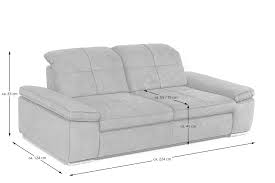 Für die sitzhöhe hat sich ein maß von 45 cm als durchschnittswert etabliert, der gängige bereich liegt bei 40 bis 50 cm. Megapol Polstermobel Mp In16012 Sofa Grau Mobel Letz Ihr Online Shop