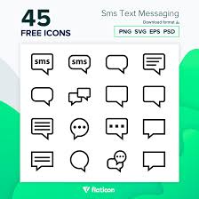 26 images of sms icon. Sms Text Messaging Icon Pack Lineal 45 Svg Icons