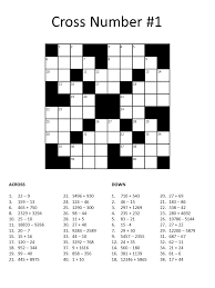 Printable Math Puzzles Maths Puzzles Crossword Puzzles Printable Crossword Puzzles