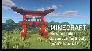 Minecraft Ninja Torii Gate Minecraft Minecraft Projects Minecraft Structures