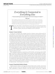 Pdf Everything Is Connected Everything Else