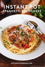 Pressure Cooker Spaghetti Bolognese Just One Cookbook Recipe Spaghetti Bolognese Favorite Pasta Recipes Spaghetti Bolognese Recipe