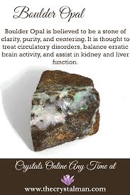 Boulder Opal Crystals Healing Properties Crystal Healing Stones Spiritual Crystals