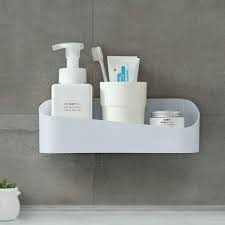 Looking for a good deal on shower organizer? Amazon Com Sunficon Shower Caddy Adhesive Bathroom Shelf Organizer Wall Mounted Storage Rack No Drilling Shower Shelf Bath Essentials Shampoo Spice Holder 2 Clear Adhesives For Shower Room Bathroom Kitchen Gray Home Improvement
