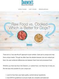 Using fresh and raw animal. Darwin S Natural Pet Products Raw Food Vs Cooked Which Is Better For Dogs Milled