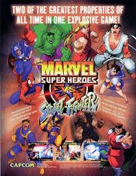 Arcade Game Flyer Set Of 3 Nos Marvel Comics Arcade Game Etsy Street Fighter Marvel Vs Capcom Capcom