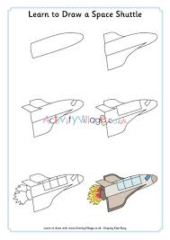 How to draw a rocket | easy coloring and drawing video for kids. Learn To Draw A Space Shuttle
