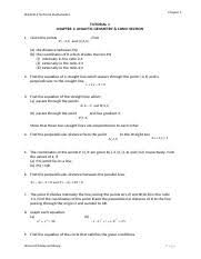 Mengalami kesukaran untuk berdiri atau duduk. Dum2113 Technical Mathematics Chapter 1 F Focus 31 Directrix A 2 8 Course Hero